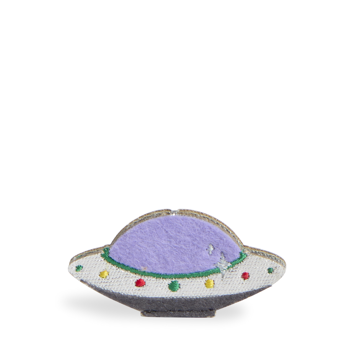 state bags UFO charm polyester canvas grey front view click to zoom