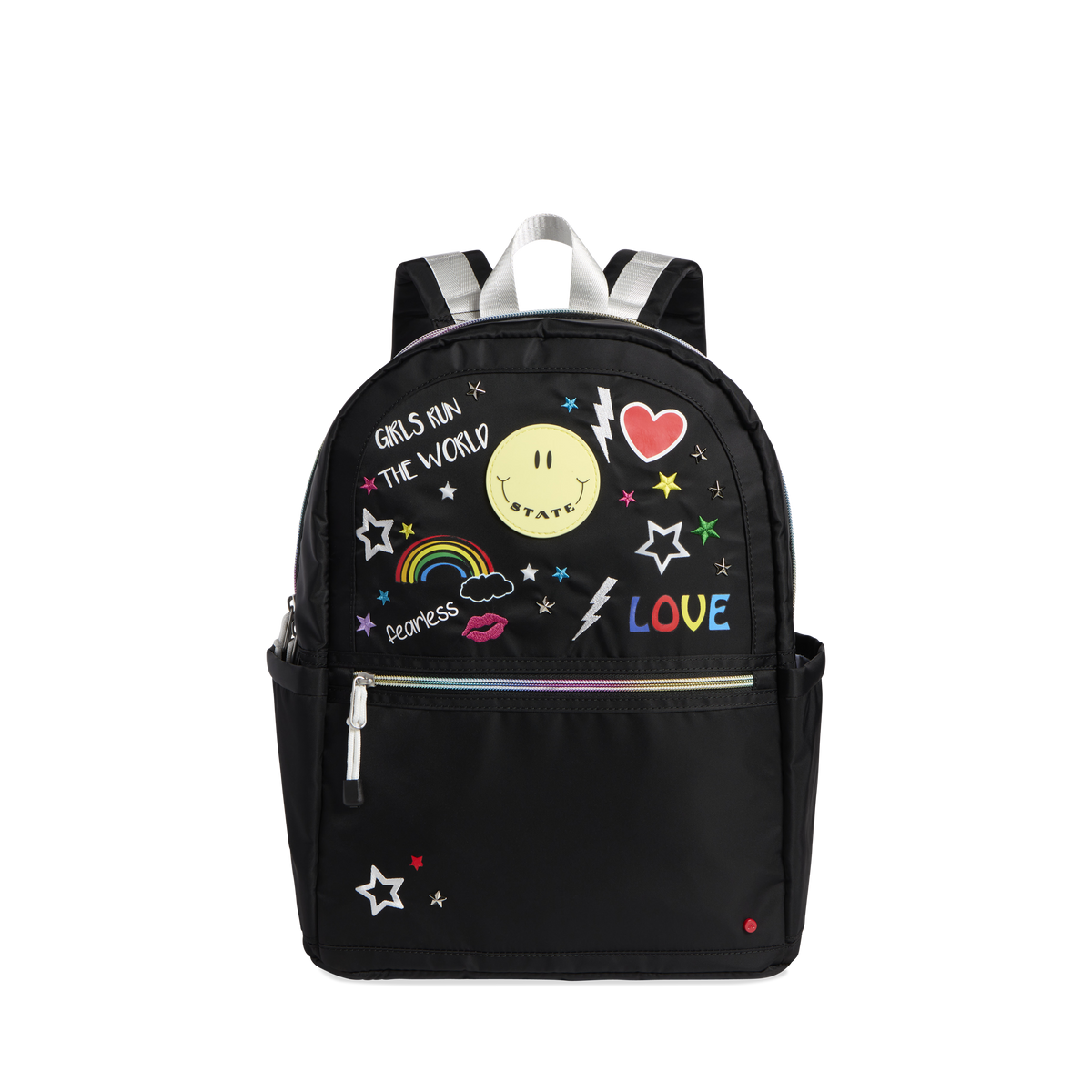STATE Bags | Kane Kids Double Pocket Backpack Recycled Poly Canvas Daisies