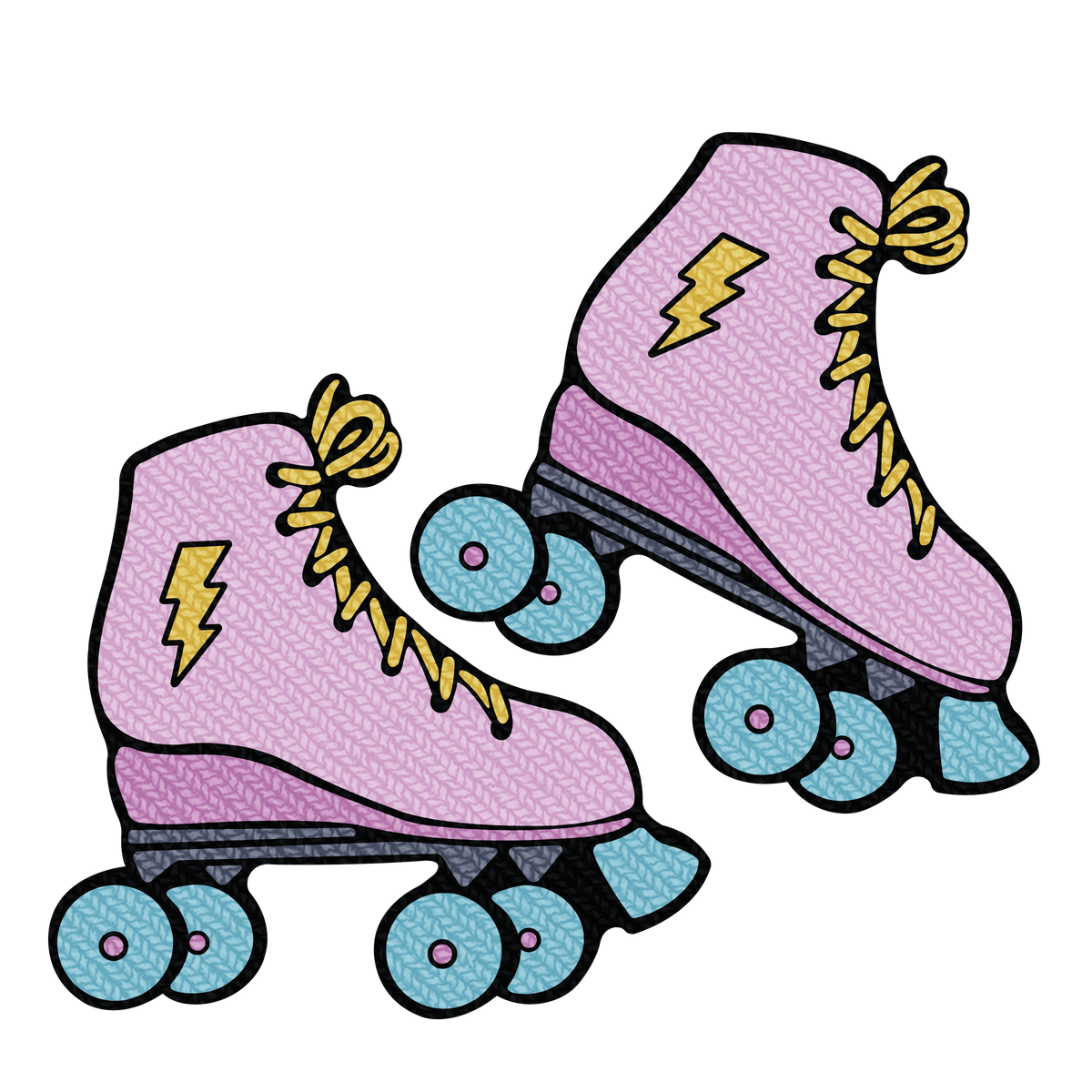 state bags purple roller-skates patch for backpacks front view click to zoom 