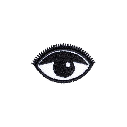 state bags white/black eye patch for backpacks front view click to zoom