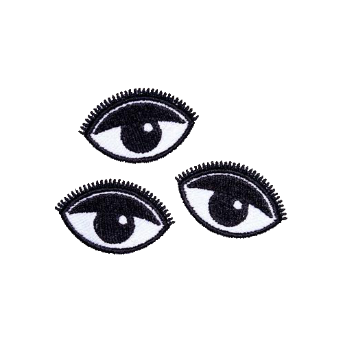 state bags set of three eye patches for backpacks front view click to zoom