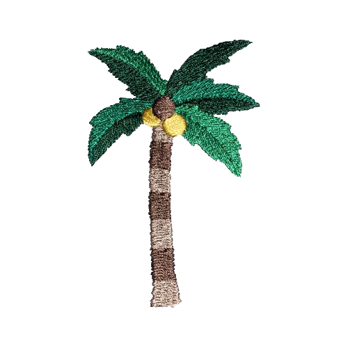 state bags green/brown palm tree patch for backpacks front view click to zoom 