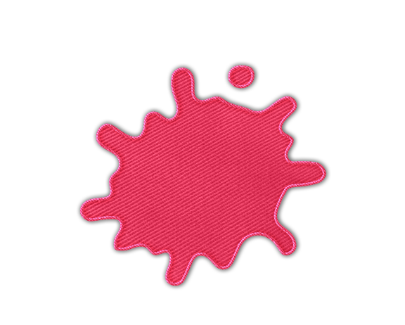 state bags pink paint splatter patch for backpacks front view click to zoom