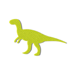 state bags neon green dinosaur patch for backpacks front view click to zoom
