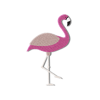 state bags pink flamingo patch for backpacks front view click to zoom